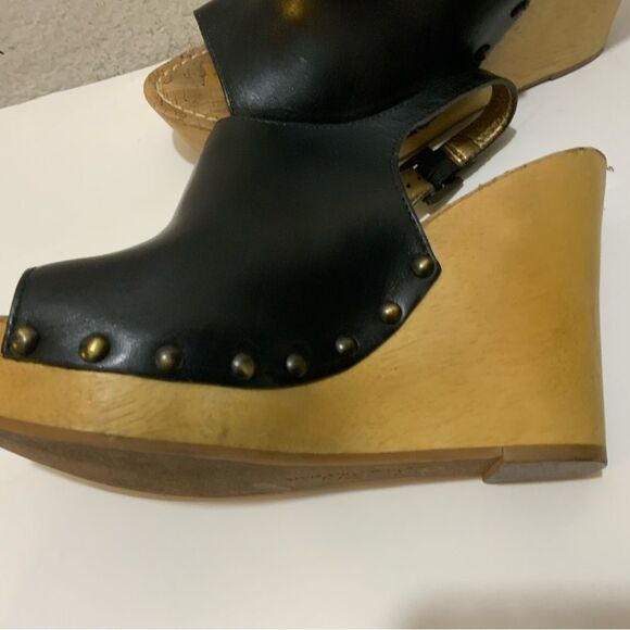 Sam Edelman Camilla Wedge Black Sandals size 10 - Picture 6 of 10